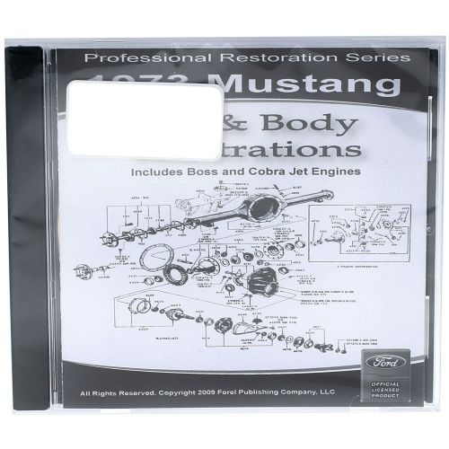 Electronic literature part/body illustrations cd mustang 1973