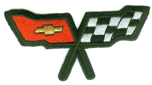 Corvette® vette racing team 1982 &#039;82 corvette® gas door emblem patch