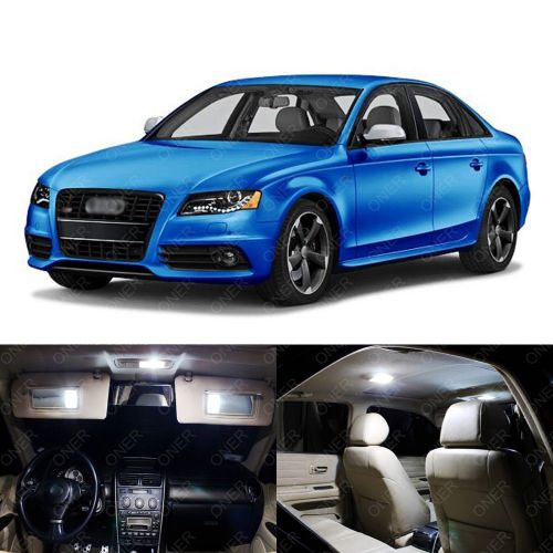 18 x xenon white led interior light package deal for audi a4 s4 b8 2009 - 2015