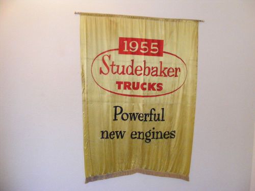 1955 studebaker trucks dealer vintage banner flag display ultra rare 3x4 feet