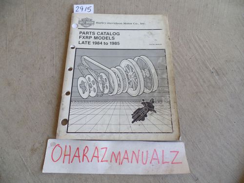 1984 1985 honda harley-davidson fxrp parts catalog manual  99454-85