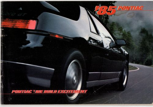 1985 pontiac sales brochure - full color covering all 1985 models