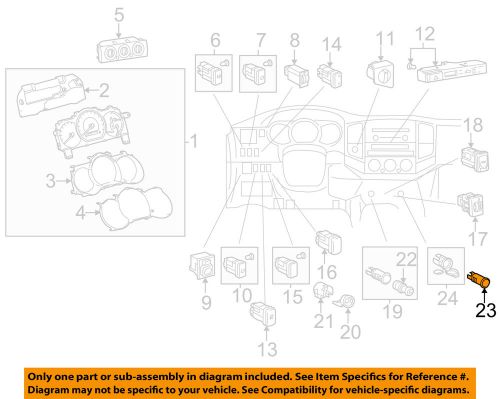 Toyota oem cluster switches-power outlet 8553006010