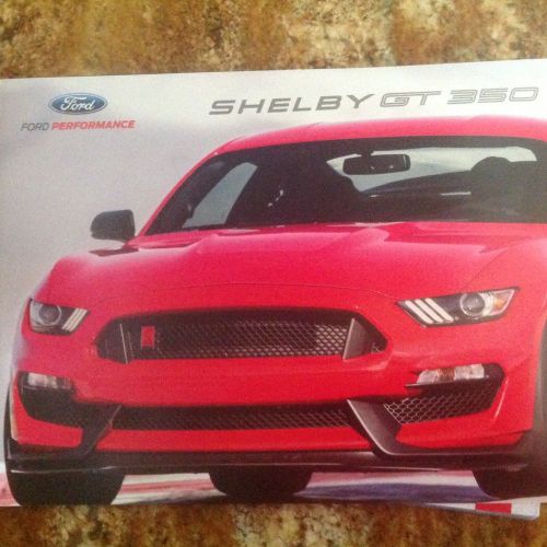 Ford shelby gt 350 brochure 2015