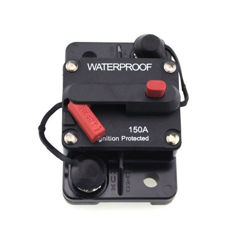 Professional 150 amp manual reset circuit breaker for car boat ignition protecte