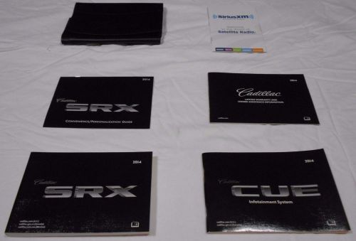 2014 cadillac srx owner manual 5/pc.set + navigation &amp; cadillac premium case.