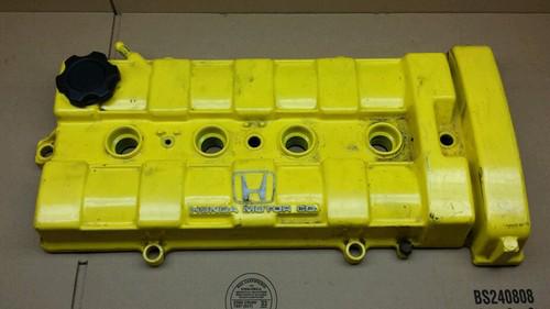 Honda b18b non vtec valve cover painted yellow b series