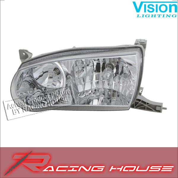 L/h headlight driver side lamp kit unit replacement 2001-02 toyota corolla