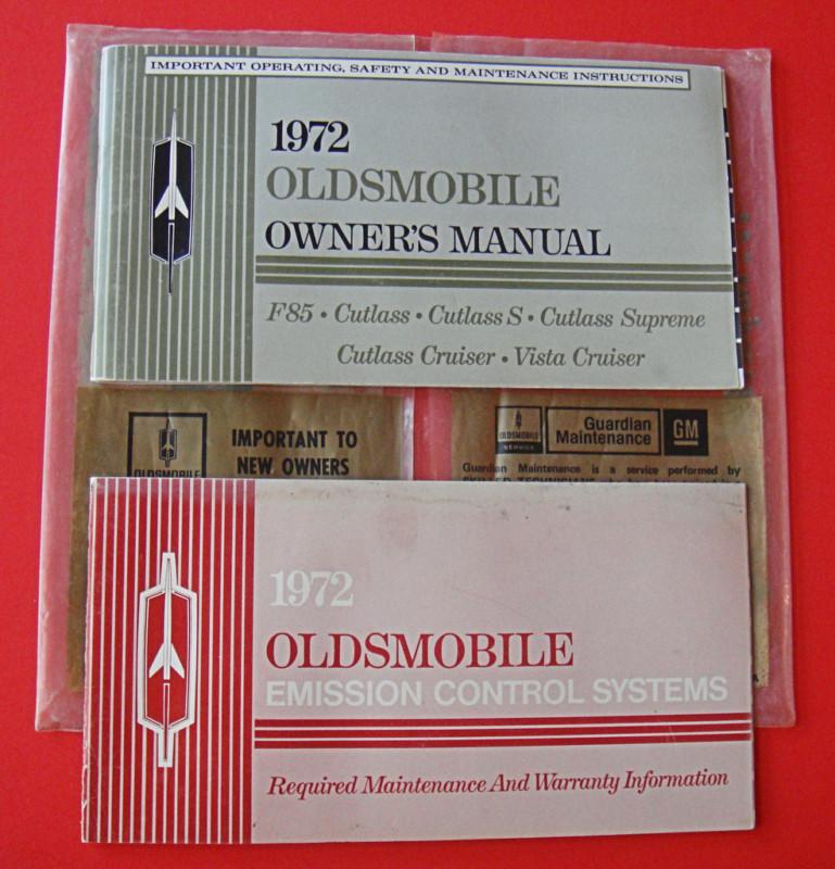 1972 oldsmobile cutlass owners manuals