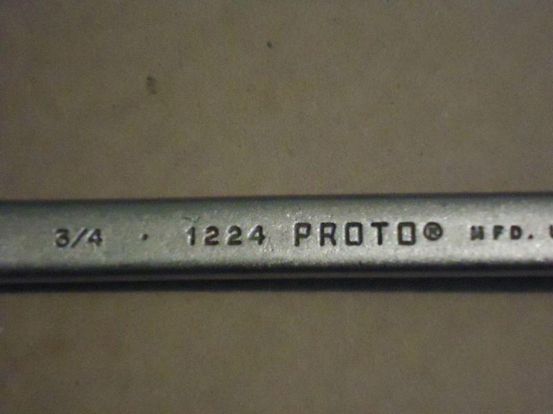 Proto professional tools 3/4" wrench open/box 12 pt. good condition