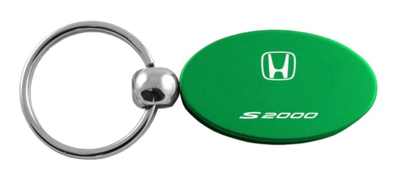 Honda s2000 green oval keychain / key fob engraved in usa genuine