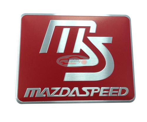 Red metal rear side racing emblem badge sticker for ms speed mazdaspeed  3 6