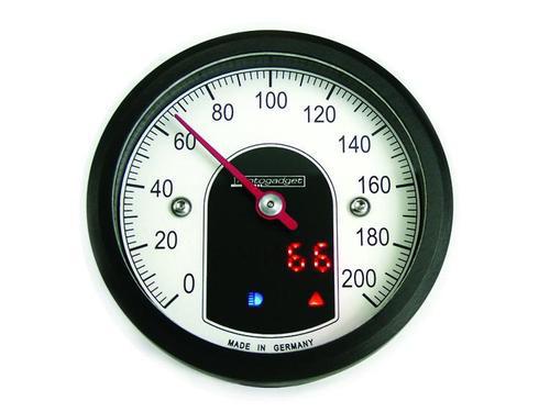 Motogadget mg5001010 black tiny motoscope analog/digital speedometer