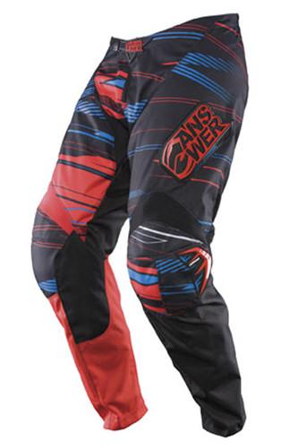 New answer syncron youth motocross pants, red/blue, us-20