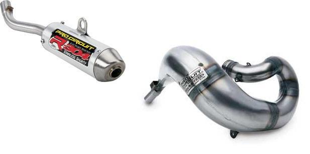 Pro circuit works pipe and r304 shorty silencer combo fits yamaha yz 125 2005-12
