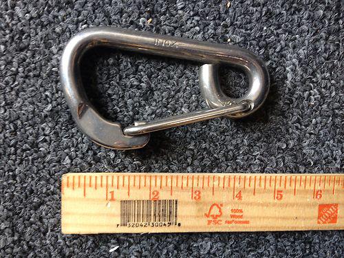 Inox sailboat spring loaded stainless steel large carabiner