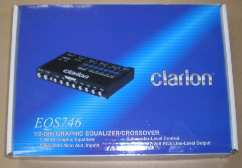 New clarion eqs746 7 band graphic equalizer/ crossover media unit