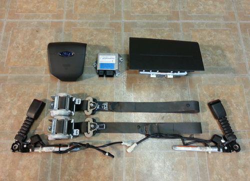 07 ford edge airbags air bags seat belts buckles module complete set