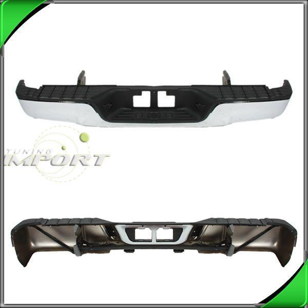 07-11 tundra no sensor hole chrome rear step bumper  w/pad replacement assembly
