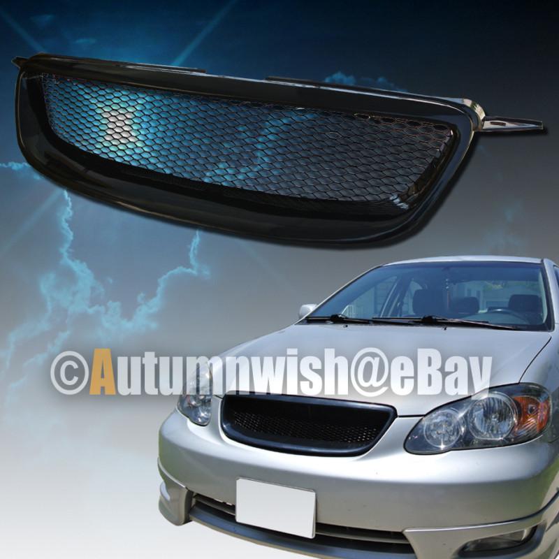 03 04 05 06 07 08 toyota corolla ce le s jdm black hood front grill grille