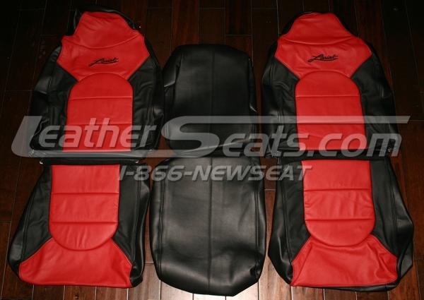 99 00  ford f-250 f-350 super crew custom leather seat covers f250 f350