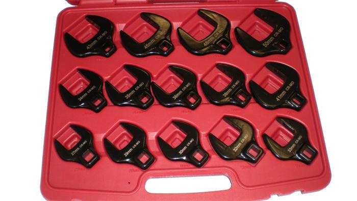 14pc 1/2" dr. crowfoot wrench set (210-2007m)