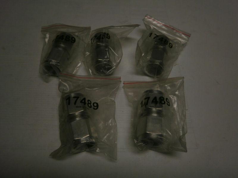 5 pack -10 an female straight swivel coupler polished fuel oil air fitting