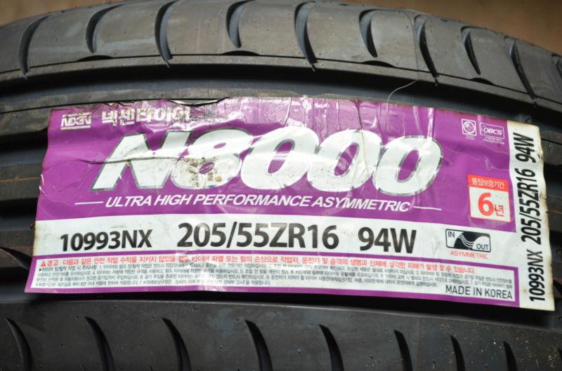 1 new 205 55 16 nexen n8000 tire