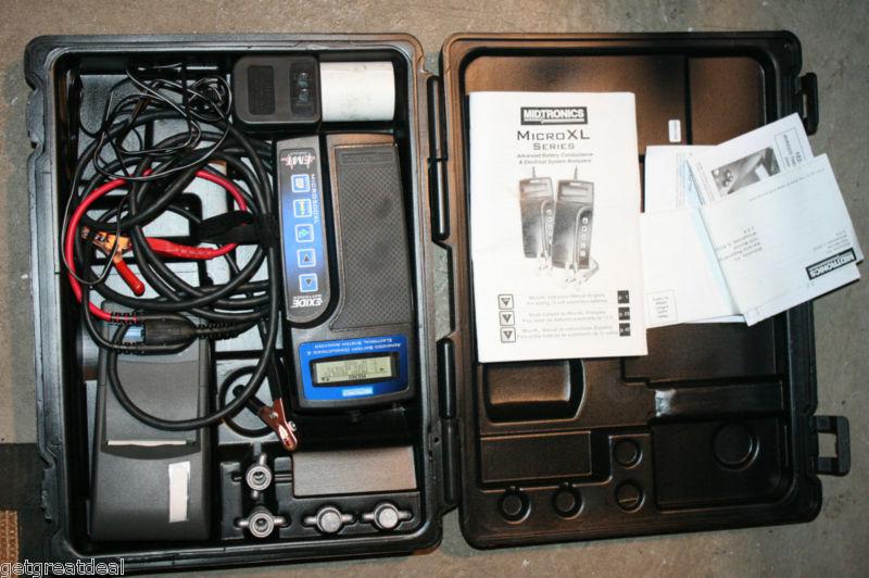 Midtronics micro500xl battery electrical system analyzer case & printer kit