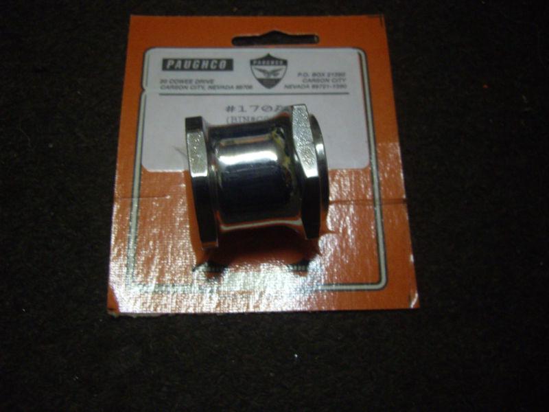 Paughco chrome crown nut for harley big twin springer front end