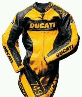  yellow dainese ducati racing leather 1 pc suit 