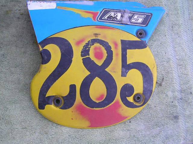Penton ktm 1976 77 78 number plate board stock oem left side cover 250 400 ahrma