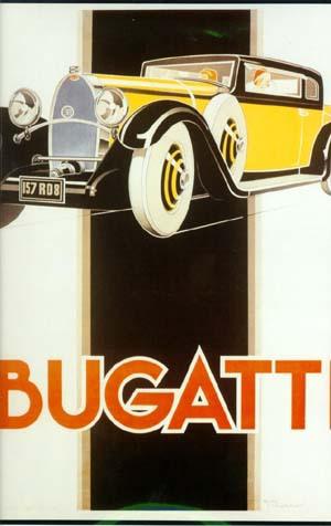 Bugatti poster/re print/race/vintage classic