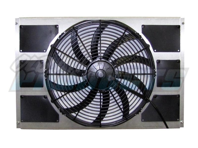 Electric fan & shroud assembly, 2070 cfm 1963-66 chevy truck [50-167252-16shp]