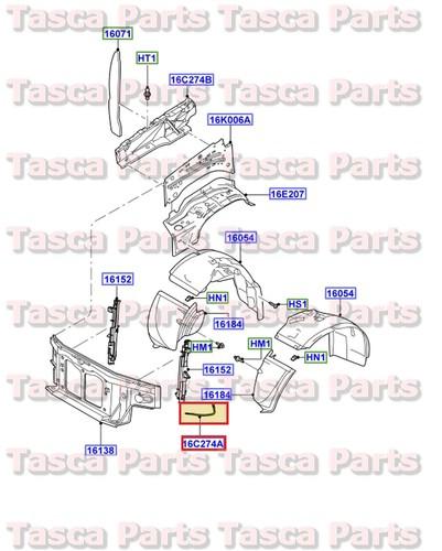 Brand new oem lh drivers side front panel reinforcement 2003-2005 ford aviator