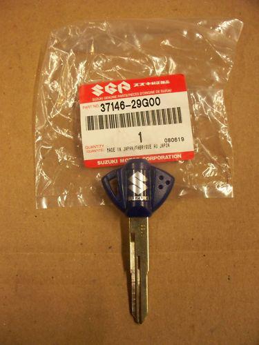 Suzuki oem blue factory key blank gsxr600 gsx-r 06 09