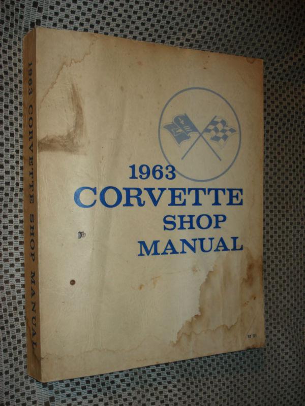 1963 chevy corvette service manual shop book original