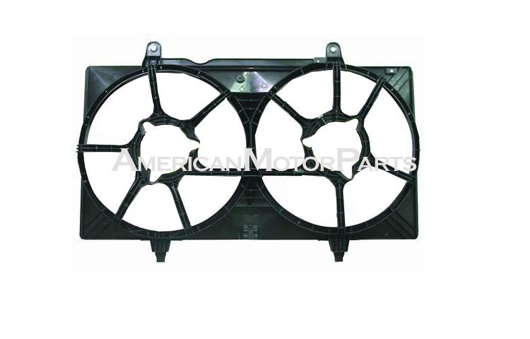 Ac condenser radiator cooling fan shroud only 2002-2006 nissan altima 2.5l 3.5l