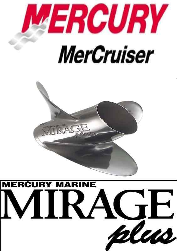 New oem mercury propeller mirage plus 48-13700a46 15 1/4 x 19 rh ss 3 bl