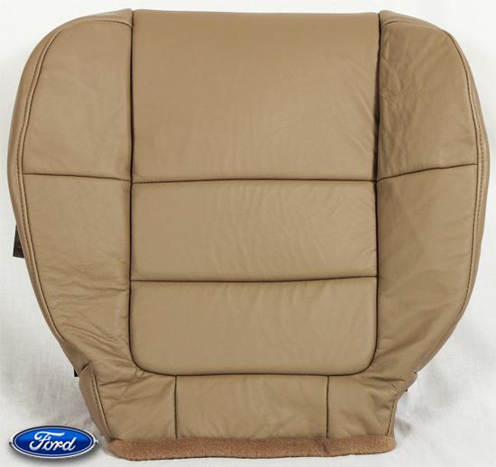 2001 2002 ford f150 4x4 2wd lariat quad cab driver bottom leather seat cover tan