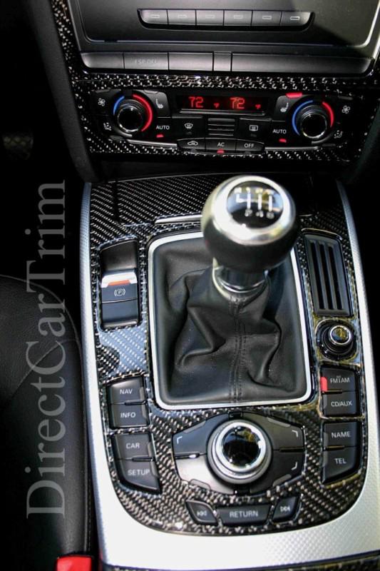 2009+  audi a4 real carbon fiber interior dash trim kit