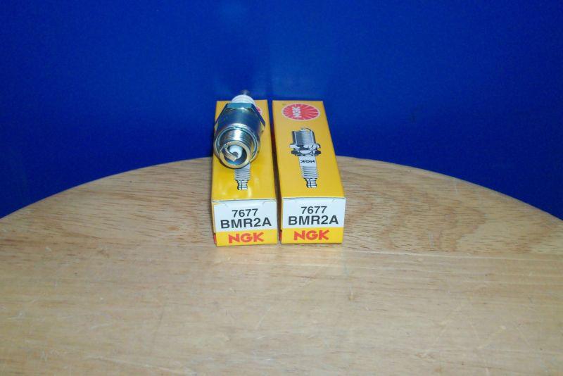 Set of 2 ngk spark plugs bmr2a  7677 kawasaki mule   nib