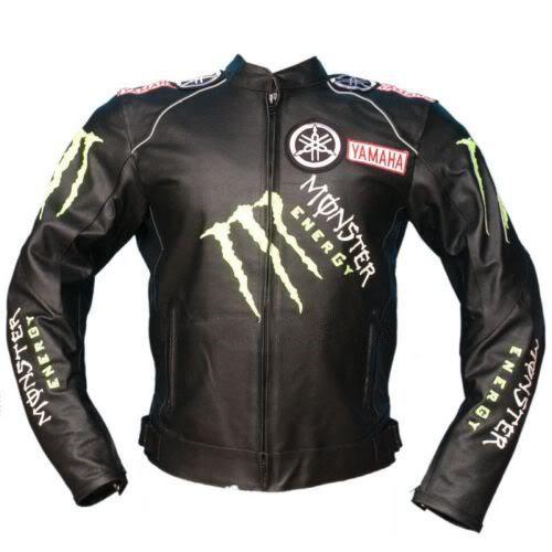 Yamaha monster leather jacket motorcycle jacket motorbike leather jacket s-m-l-x