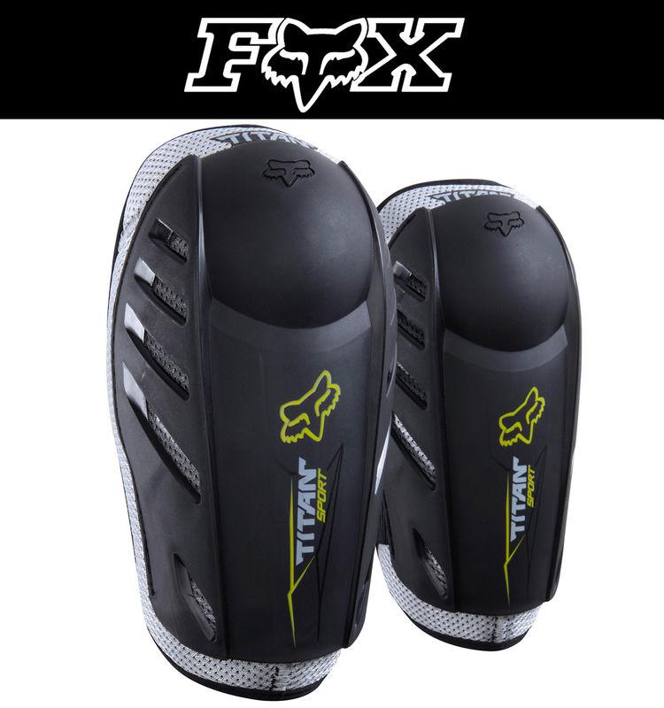 Fox racing titan sport elbow guard black grey dirt bike protection armor mx 2014