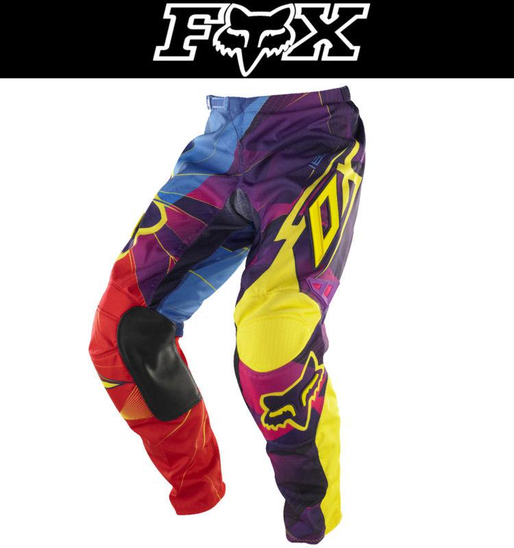Fox racing 180 kids radeon blue red sizes 4-5 dirt bike pants motocross mx atv