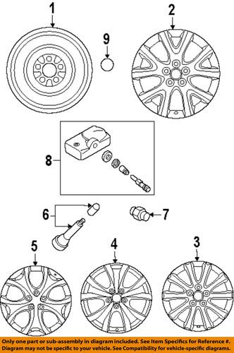 Mazda oem b00237160b wheels-wheel nut