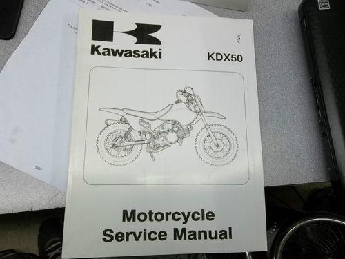 Factory oem kawasaki 2003 kdx50 service manual 