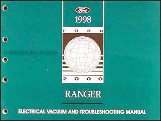 1998 ford ranger electrical troubleshooting manual 98 wiring diagram book oem