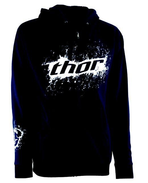 Thor 2013 primo navy zip-up fleece sweat shirt xl x-large new