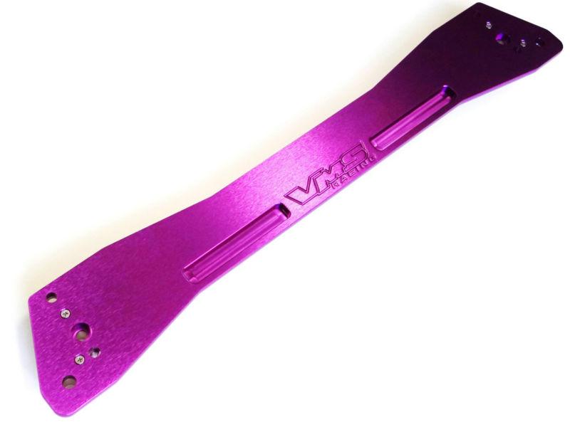 96-00 honda civic purple aluminum rear lower suspension subframe bar brace ek9